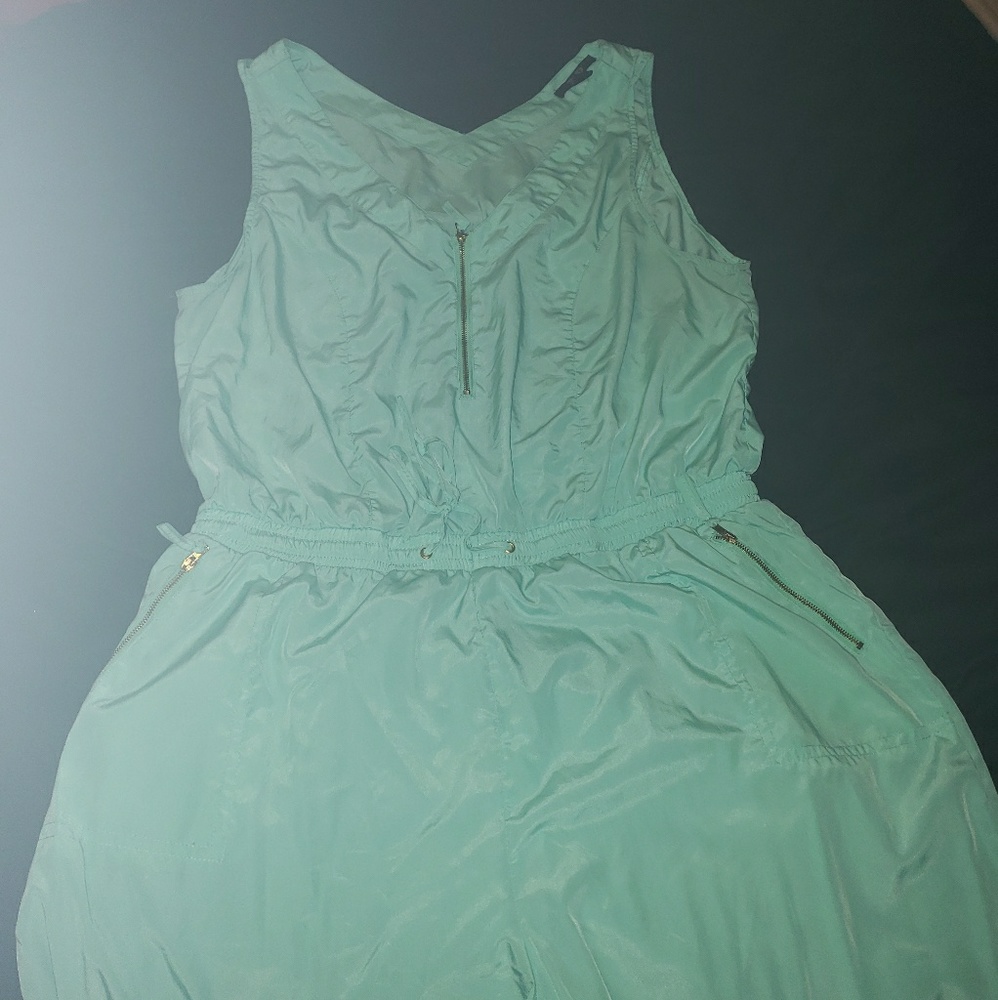 Sea green romper